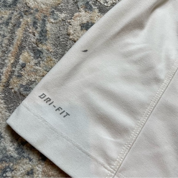 Nike Women's White Dri-FIT Tank Top - Picture 4 of 5